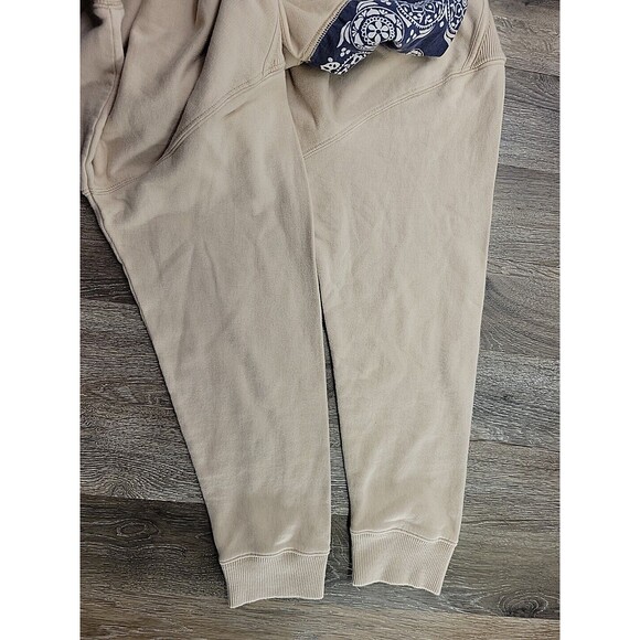 NEW - Free People James Pullover Tan Banada Sweatshirt Women L Ecru Combo - Picture 7 of 11